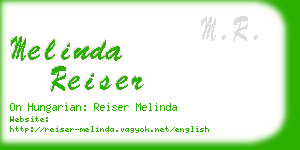 melinda reiser business card